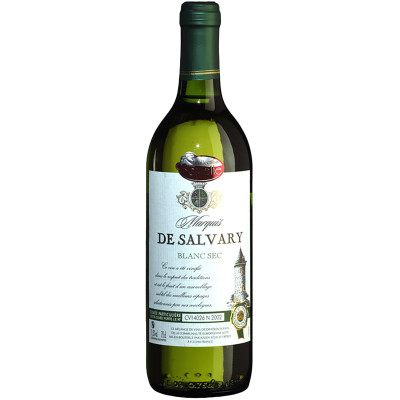 Вино Marquis de Salvary белое сухое 11.5%, 750мл