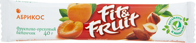 Батончик Fit&fruit абрикос, 40г