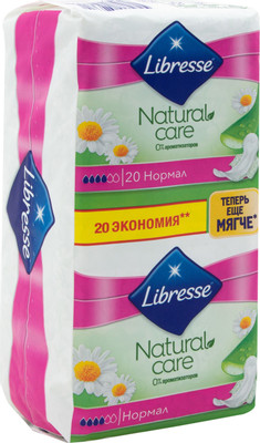 Прокладки Libresse Natural care normal, 20шт