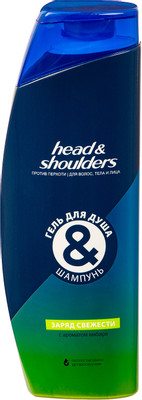 Гель-шампунь Head&Shoulders Заряд свежести для душа с имбирём, 360мл