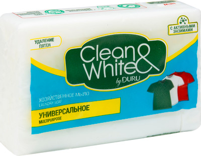 Мыло хозяйственное Duru Clean&White универсальное, 125г