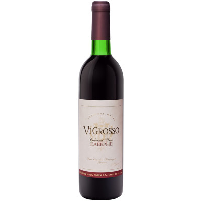 Вино Vigrosso Каберне столовое красное полусладкое 11%, 700мл