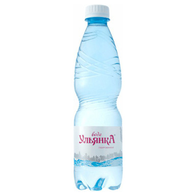 Вода Ульянка минеральная природная питьевая столовая газированная, 500мл