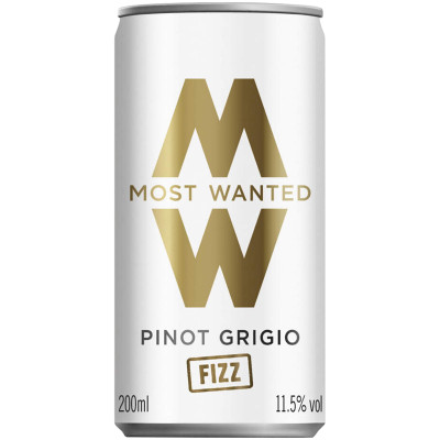 Напиток Most Wanted Pinot Grigio Fizz газированный виноградосодержащий полусухой 11.5%, 200мл