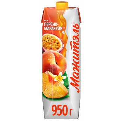Напиток молочно-соковый Мажитэль Персик-Маракуйя 0.05%, 950мл