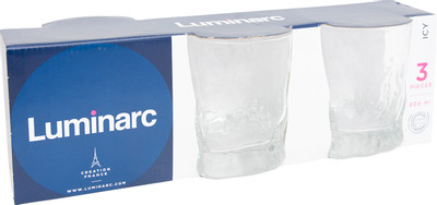 Набор стаканов Luminarc Айси низких, 3х300мл