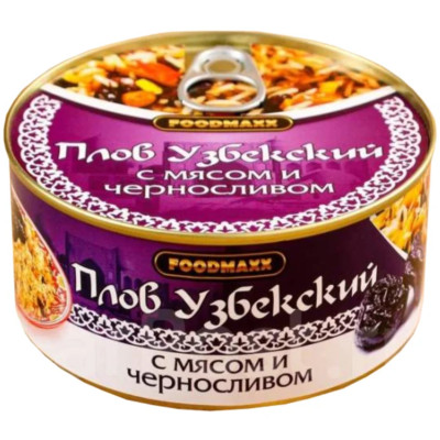 Плов FoodMaxx Узбекский с мясом и черносливом, 325г