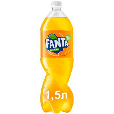 Напиток безалкогольный Fanta апельсин газированный, 1.5л