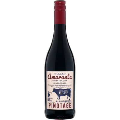 Вино Amaranta Пинотаж красное сухое 14%, 750мл