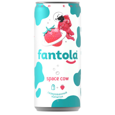 Напиток безалкогольный Черноголовка Fantola Space Cow сильногазированный, 330мл
