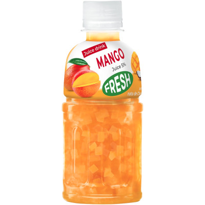 Напиток сокосодержащий Fresh Mango с кусочками кокосового желе безалкогольный негазированный пастеризованный, 320мл