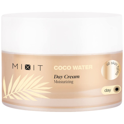 Крем для лица Mixit Coco Water Day Cream Moisturizing увлажняющий дневной с кокосовой водой, 50мл