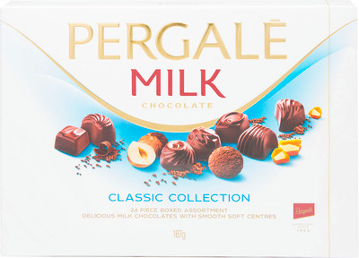 Набор конфет Pergale ассорти из молочного шоколада, 187г