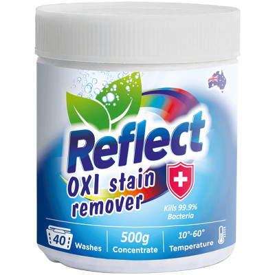 Пятновыводитель Reflect Oxi Stain Remover кислородный для белых и цветных тканей, 500г