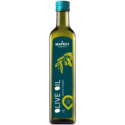 Масло оливковое Extra Virgin Olive Oil нерафинированное Маркет, 500мл