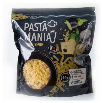 Макароны PastaMania серпантинчик группа А высший сорт, 430г