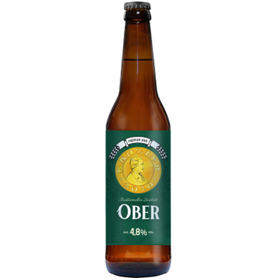 Пиво Ober Canzler светлое непастеризованное фильтрованное, 450мл