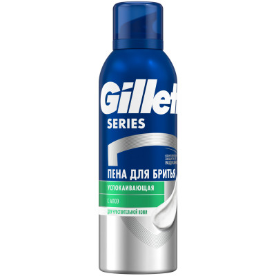Пена Gillette Series успокаивающая для бритья, 200мл