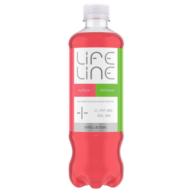 Напиток Lifeline Intellectual Арбуз-Яблоко витаминизированный негазированный, 500мл 