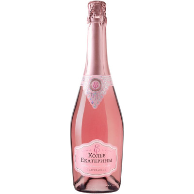 Вино игристое Наследие Мастера Колье Екатерины розовое полусладкое 10-12.5%, 750мл