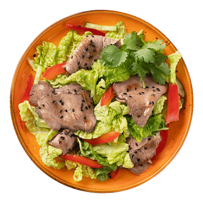 Салат с ростбифом, овощами и соусом по-азиатски Шеф Перекрёсток, 155г
