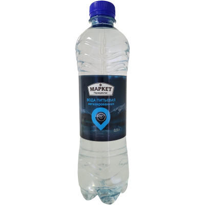 Вода Люкс природная питьевая негазированная Маркет, 500мл