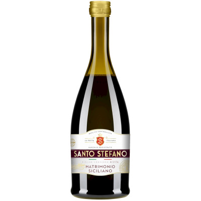 Напиток слабоалкогольный Santo Stefano Сицилийская Свадьба газированный белый полусладкий 8%, 250мл