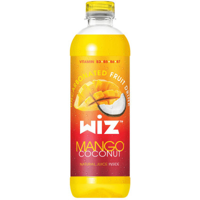 Напиток безалкогольный Wiz Mango Coconut с соком негазированный, 500мл