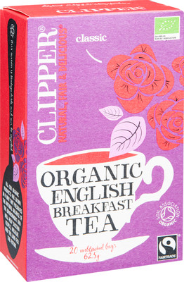 Чай Clipper Органик Английский завтрак чёрный в пакетиках, 20x3г