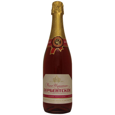 Вино игристое Дербентское розовое полусладкое, 750мл