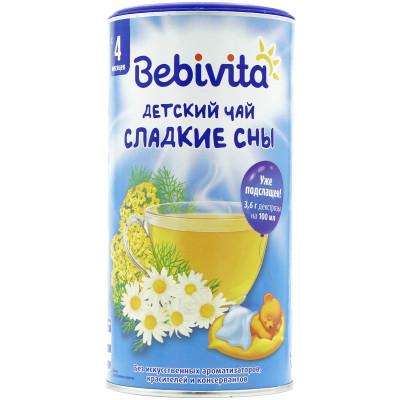 Чай Bebivita Сладкие сны, 200г