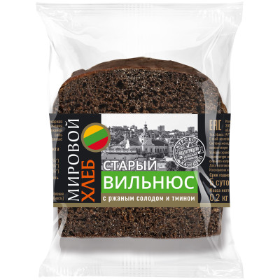 Хлеб Проект Свежий Хлеб Старый Вильнюс, 200г