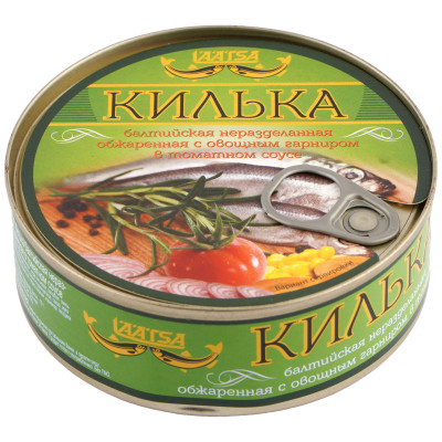 Килька Laatsa балтийская с овощным гарниром в томатном соусе, 240г