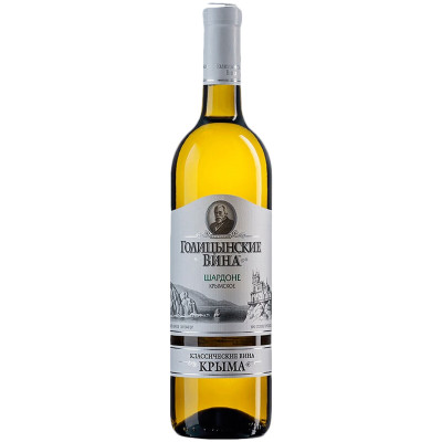 Вино Голицынские Вина Шардоне белое полусладкое, 750мл