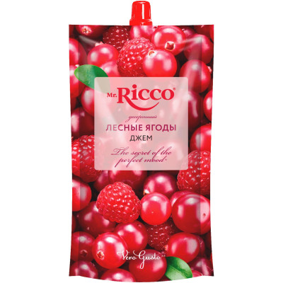 Джем Mr.Ricco Лесные ягоды десертный нестерилизованный, 300г