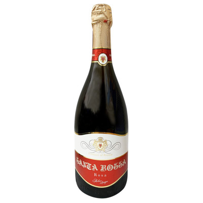 Напиток винный Santa Rossa Новые обряды розовый полусладкий газированный, 750мл
