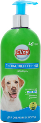 Шампунь для собак Cliny гипоаллергенный, 300мл
