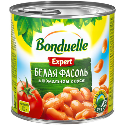 Фасоль белая Bonduelle Expert в томатном соусе, 400г