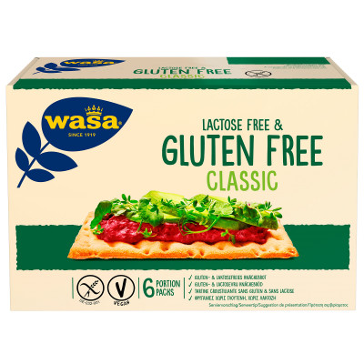 Хлебцы Wasa Classic Gluten Free без глютена и лактозы, 240г