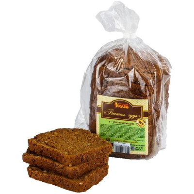 Хлеб Зеленодольский Хлеб Ржаное чудо с семечками нарезка, 300г