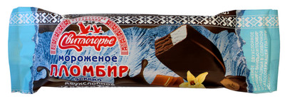 Пломбир Свитлогорье ванильно-шоколадный глазированный 15%, 80г