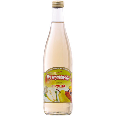 Напиток безалкогольный Лимонадкин Груша среднегазированный, 500мл