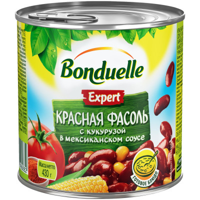 Фасоль красная Bonduelle Expert с кукурузой в мексиканском соусе, 430г