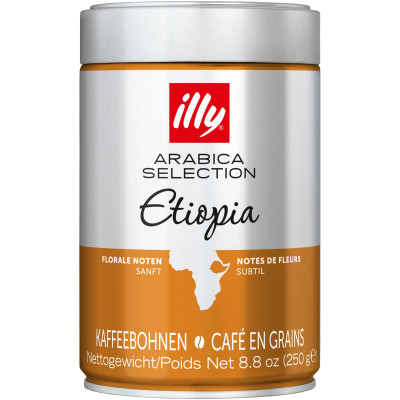 Кофе Illy Arabica Selection Etiopia в зёрнах средней обжарки, 250г
