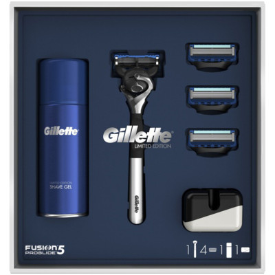 Подарочный набор Gillette бритва со сменной кассетой + гель для бритья