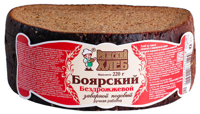 Хлеб Рижский Хлеб Боярский бездрожжевой подовый, 220г