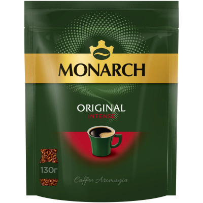 Кофе Monarch Original Intense натуральный растворимый сублимированный, 130г