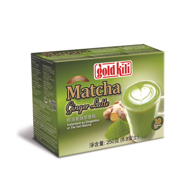 Напиток чайный Gold Kili Латте Матча имбирный быстрорастворимый в пакетиках, 10х25г