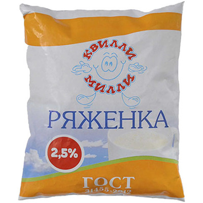 Ряженка Фирма Молоко 2.5%, 450мл