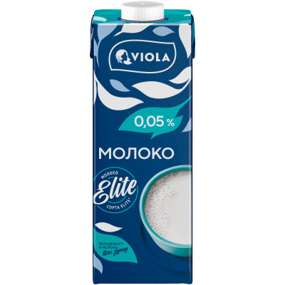 Молоко Viola ультравысокотемпературнообработанное обезжиренное, 973мл